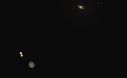 Jupiter and Saturn great conjunction